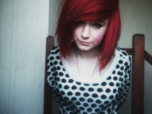 Scene Girls With Colored Hair. Tag(s): #red hair #colored