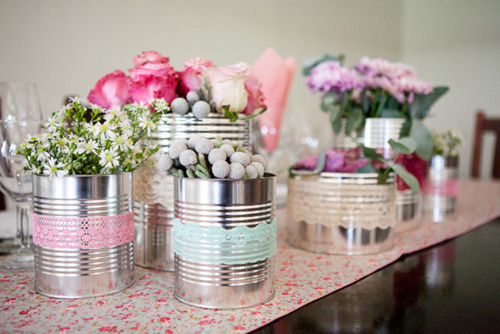I've always liked this adding this to a mason jar centerpiece adds interest