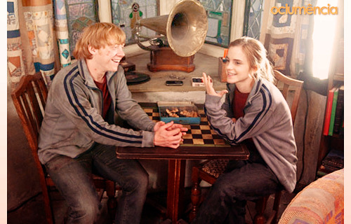 emma watson kissing scene in harry potter. Emma Watson and Rupert Grint