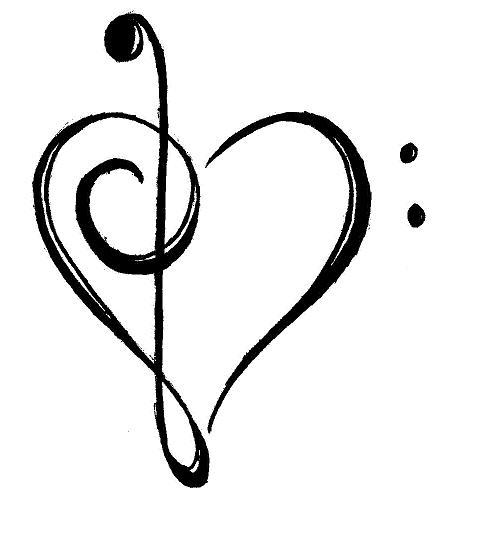 treble clef heart tattoo. This shall be my first tattoo.