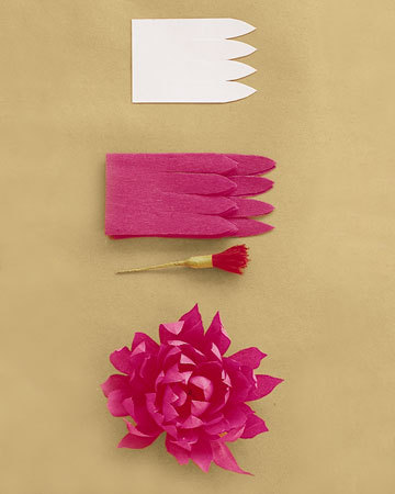 martha stewart paper flowers how to. Tutorial: Crepe Paper flowers