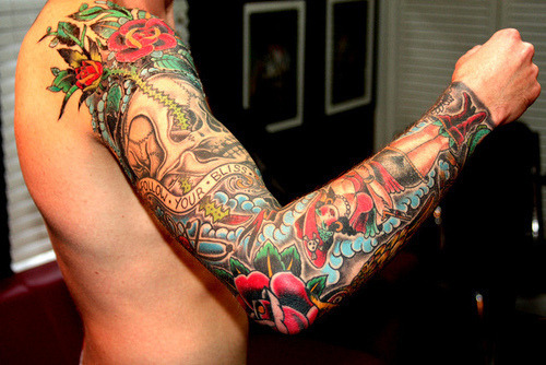 Tagged arm muscles tattoo tattoos rose tattoo rose tattoos arm tattoo arm