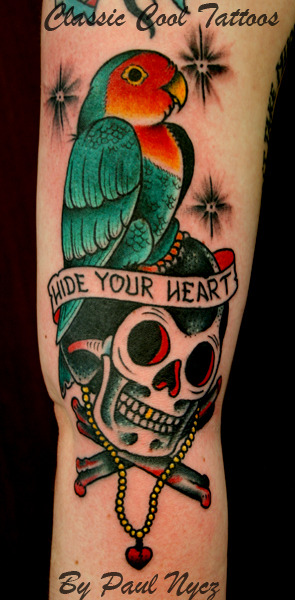love bird tattoo. Love bird By Paul Nycz