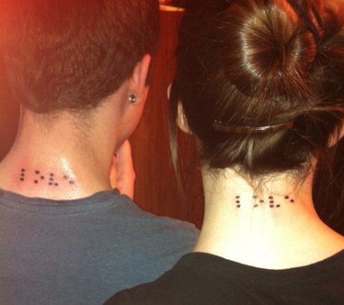 this is mine and my best friends matching tats they read 8220