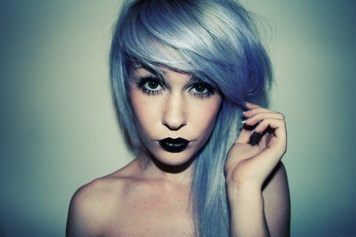 black and purple hair. Tags: lilac hair black