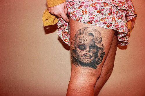 Filed under skull mexicana marilyn monroe tattoo