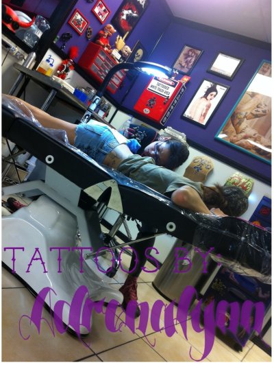 Set up a tattoo appointment with Adrenalynn
