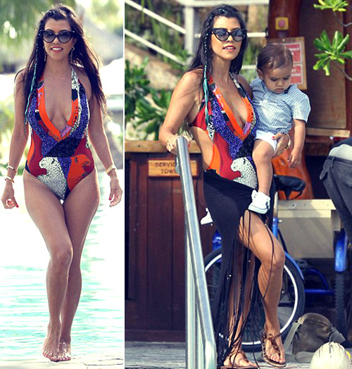  Kardashian Kourtney kardashian candid paparazzi vacation bora bora 