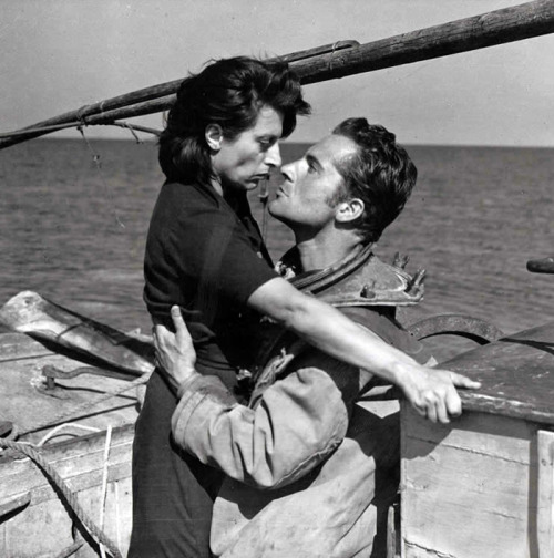 Anna Magnani and Rossano Brazzi in Vulcano 1950 