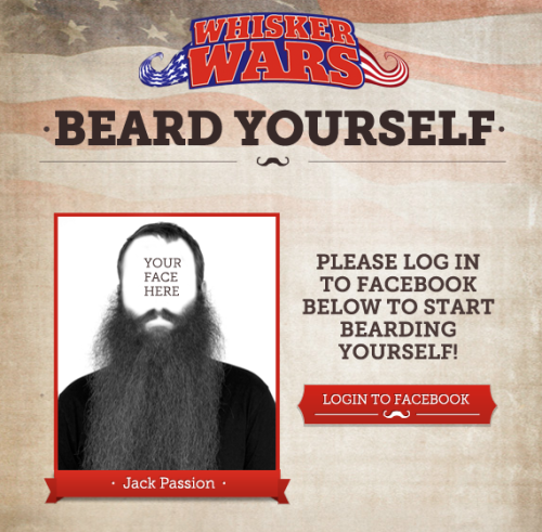 IFC Launches BEARD YOURSELF to celebrate their new show Whisker Wars.
Put a beard on it.