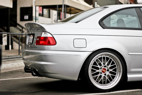 itsnotobvious Clean E46 with BBS LM's This is perfection the CLS trunk