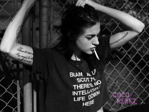 Francis Bean Cobain obsessed with her tattoos obsessed with her