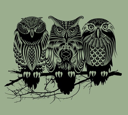 Filed under Illustration old school owl art tattoo owls