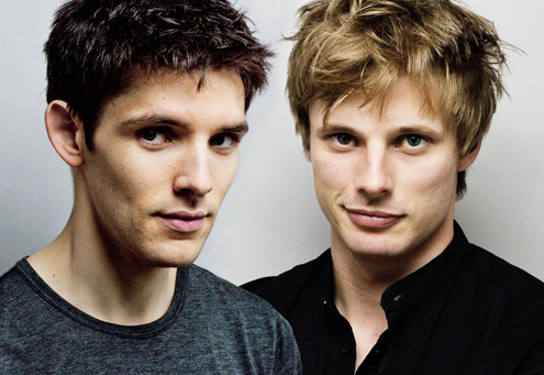 them0nsterwithin Colin Morgan Bradley Jamesbetter know as Merlin and 