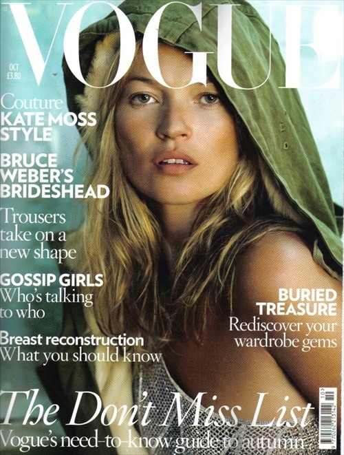 Kate Moss by Mario Testino for Vogue UK October 2008 