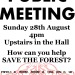 SAVE THE FOREST: Public Meeting4pm, Sunday 28th August, Upstairs in the Hall
How can you help save the Forest?

A chance for our many supporters, as well as new and enthusiastic friends, to meet and find out more about Forest&#8217;s plans for the future. As you can see from our press releases and on the campaign page, we&#8217;re doing our best to stay in our home at 3 Bristo Place. How can you help make that happen? What alternatives plans should Forest make for the future? How can you get or continue to be involved in Edinburgh&#8217;s incredible and insspiring arts space. Come along to the meeting to share your ideas aand your energy and to find out more.