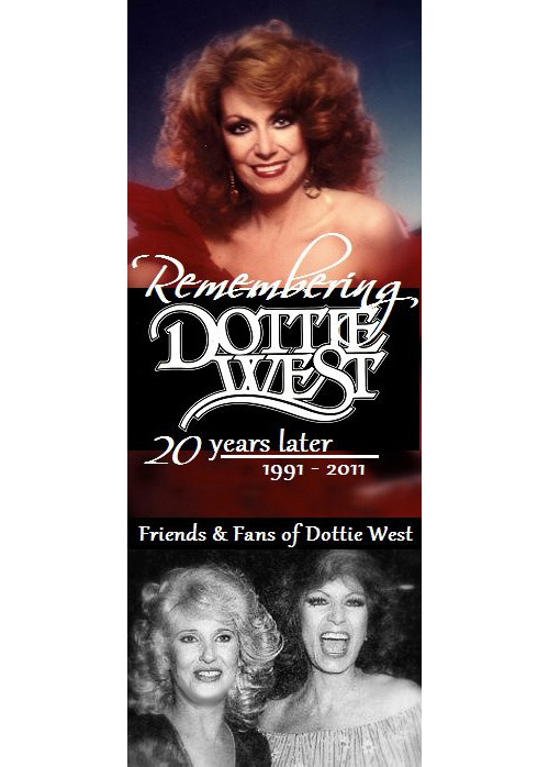 On September 4 1991 Dottie West pictured above with Tammy Wynette in 1980