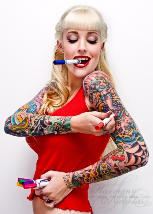Tagged with sabina kelley pin up tattoos inked rockabilly 50s 60s