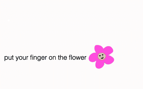 Pon el dedo en la flor 