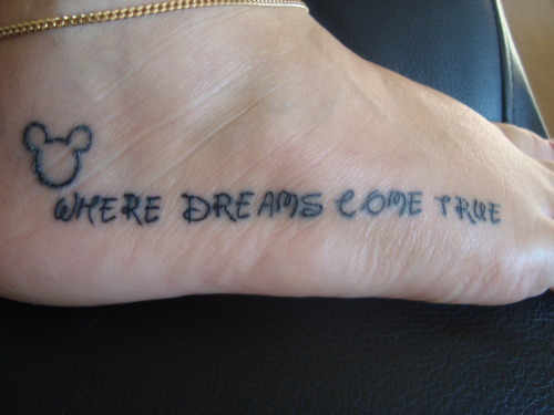 this is my 1st disney tattoo i have other tattoos but this is my fav love 