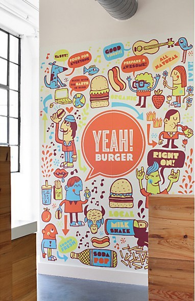 Yeah! Burger Graphics by Tad Carpenter