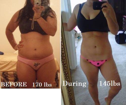 goodbye-vivian:

i-want-abs:

Felt a little motivated so I decided to make a before and during! I’m 5’2 btw. My current goal is to be 135 lbs by halloween! :)

Talk about an inspiration!! Same height, different starting weight, whatev. But SO happy to see it can be done and all. Congratulations!!!!
