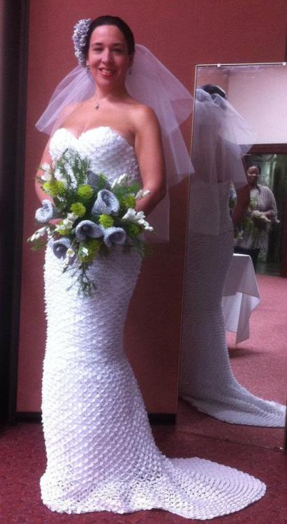 This is my design for a Crocheted Wedding Gown It is entirely crocheted