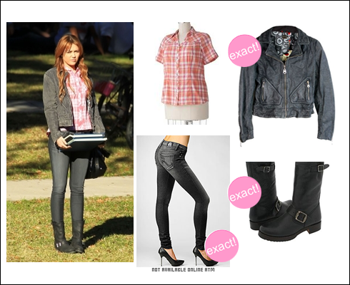 Jacket: Boutique For YouShirt: Shop StyleJeans: Rock And Republic (Not available online)Boots: Zappos