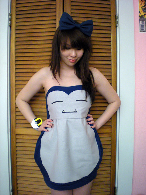 bettyfelon:  My Snorlax dress is in the running for the ModCloth Masquerade Photo Contest! Feel free to vote for me (but only if you feel so inclined n_n;;). Thanks in advance ♥  JUST SIGNAL-BOOSTIN’ MYSELF.   [Don’t mind me. Though, speaking of contests, I may hold one shortly after NYCC… stay tuned!]  