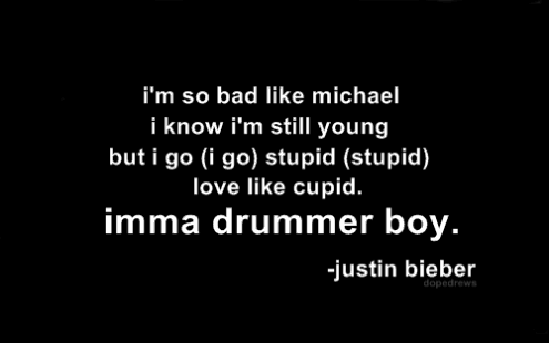 Drummer Boy - Justin Bieber Ft. Busta Rhymes