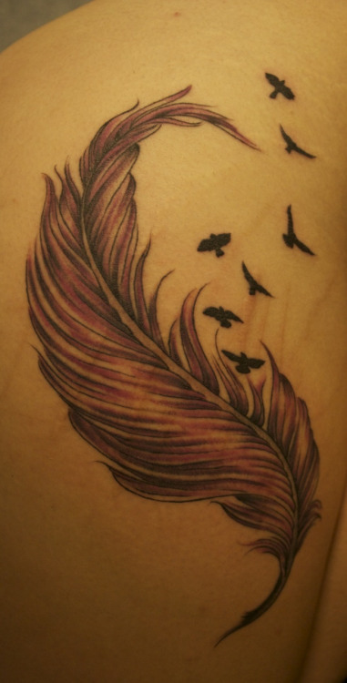 on my upper right thigh