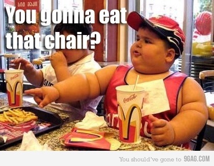 ¿Te vas a comer esa silla?