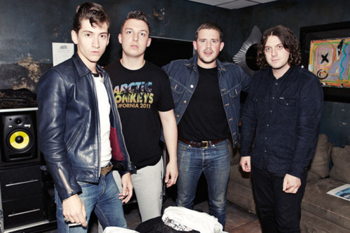 bandsinbandtees Matt Helders of Arctic Monkeys in his own band's tshirt