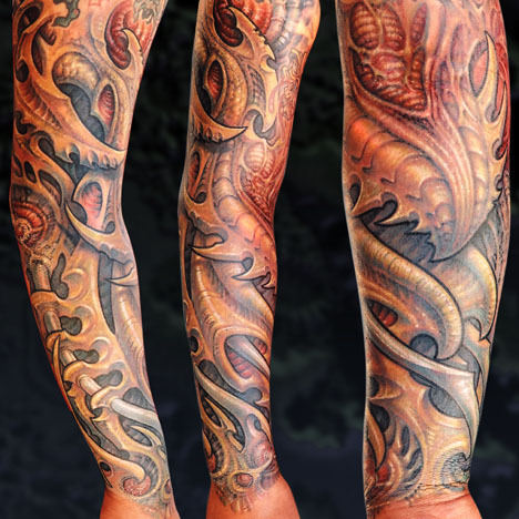 Tagged Guy Aitchison Bio Organic Bio tattoo sleeve sleeve tattoo 
