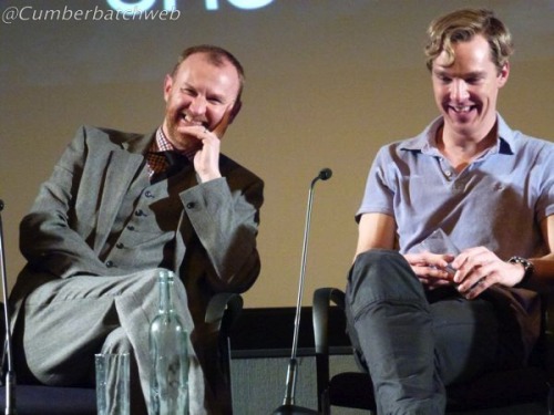 @markgatiss &amp; Benedict Cumberbatch at the #Sherlock screening.