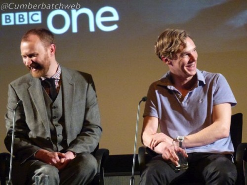And one last shot of @markgatiss and Benedict Cumberbatch.
I&#8217;ll get the rest up on the site later.