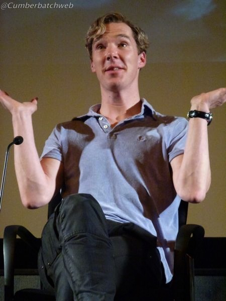 Benedict Cumberbatch at the #Sherlock screening.