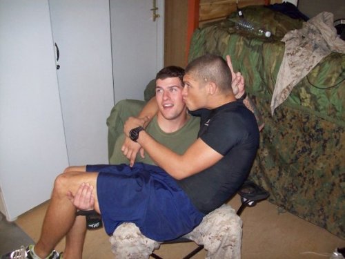 manhood:

Military bromance
