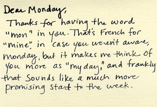 Well this is certainly a nice way to think of Monday&#8230; source.