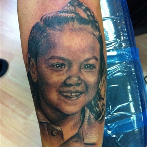 Just finished this portrait tattoo IphonePic miami Taken with instagram 