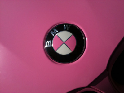 tagged as pink car bmw
