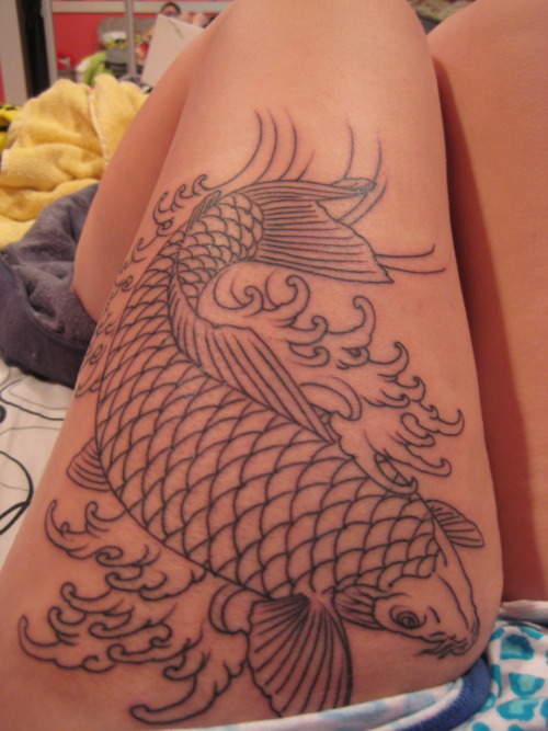 My koi fish outline Done by the wonderfully talented Erik Desmond at