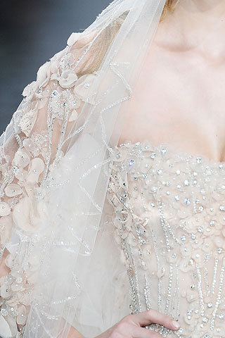Elie Saab wedding dress detail