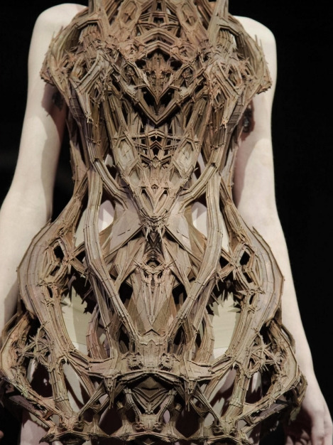 treshaute:


Details: Iris van Herpen, Haute Couture Spring/Summer 2012.



IVH outdoing herself. Didn&#8217;t think that was possible.