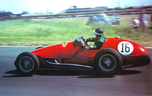 Mike Hawthorn at the 1955 British Grand Prix View high resolution