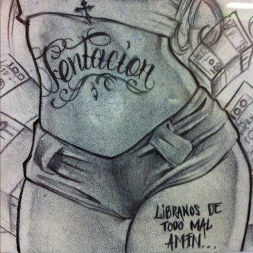Old drawing tattoo design miami Taken with instagram 
