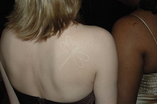 Tagged dragonfly tattoostattooswhite tattoos Source zimbiocom