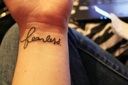 tagged as fearless tattoo quotes quote wrist tattoo photography cute