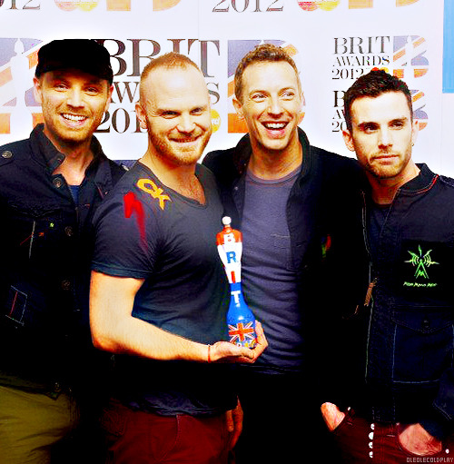 Coldplay @ Best British Group - Brit Awards 2012