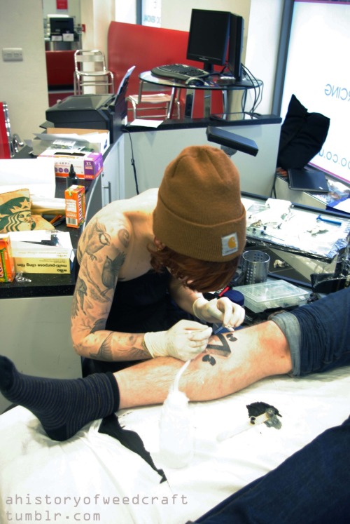 hand poking the impossible triangle Grace Neutral tattoo tattoos 